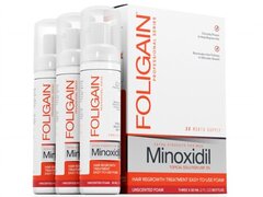 Foligain Minoxidil 5% Spuma regenerare par pentru Barbati (3 x 60ml) 3 luni